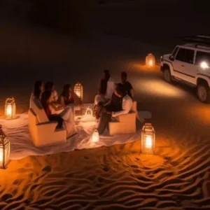 overnight desert camping safari dubai