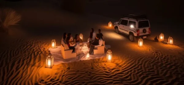 overnight desert camping safari dubai